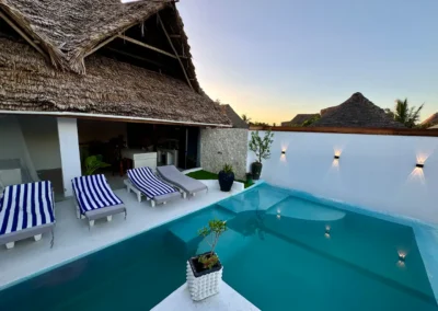 The Penthouse Villa Paje Pool and lounge