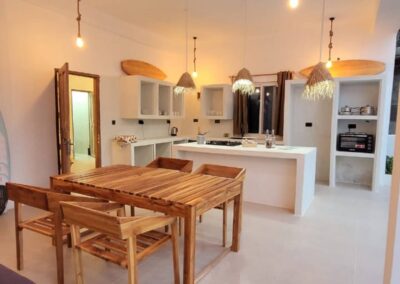The Waterfall Double Villa Paje Dining and full kitchen