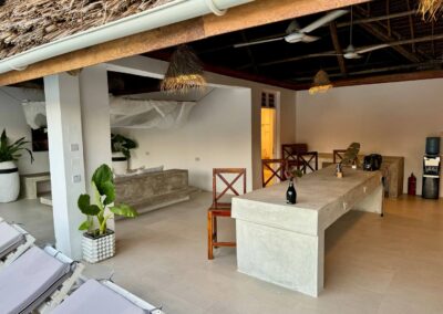 The Penthouse Villa Paje kitchen and lounge