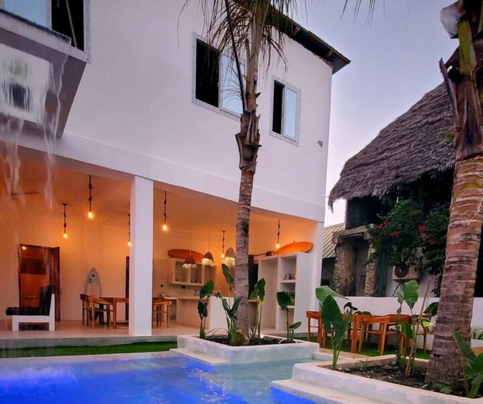 back villa pics edited Waterfall Double Villa, Paje