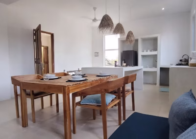 The Waterfall Double Villa Paje Dining Room