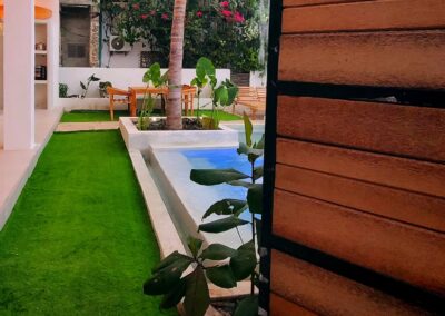 The Waterfall Double Villa Paje Entrance